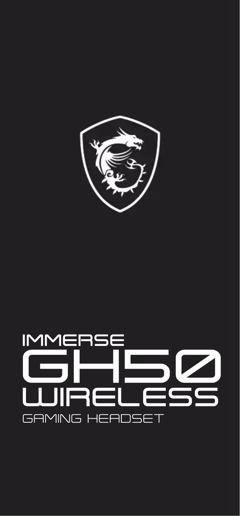 Image de la première page du manuel de l'appareil Immerse GH50 Wireless