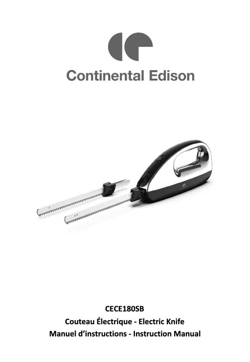 Page n°1 - Manuel utilisateur Continental Edison CECE180SB