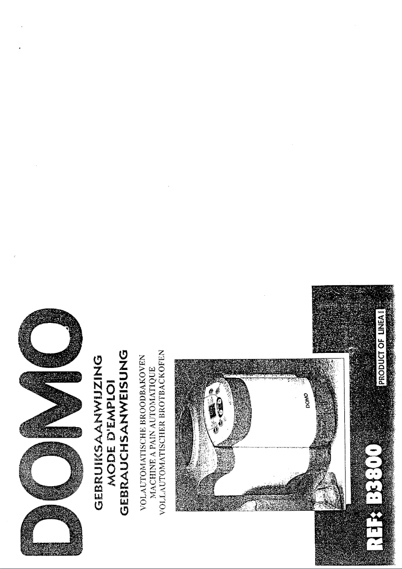 Image de la première page du manuel de l'appareil B3800