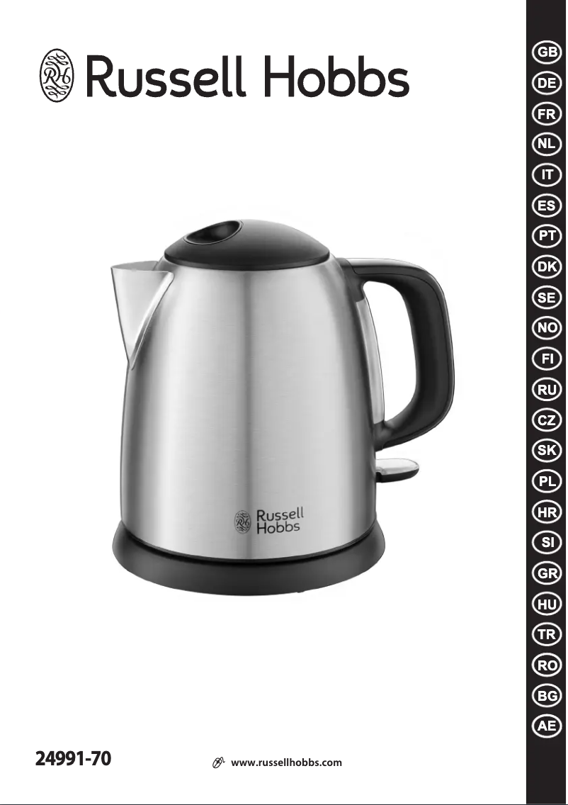 Page 1 de la notice Manuel utilisateur Russell Hobbs 24991-70