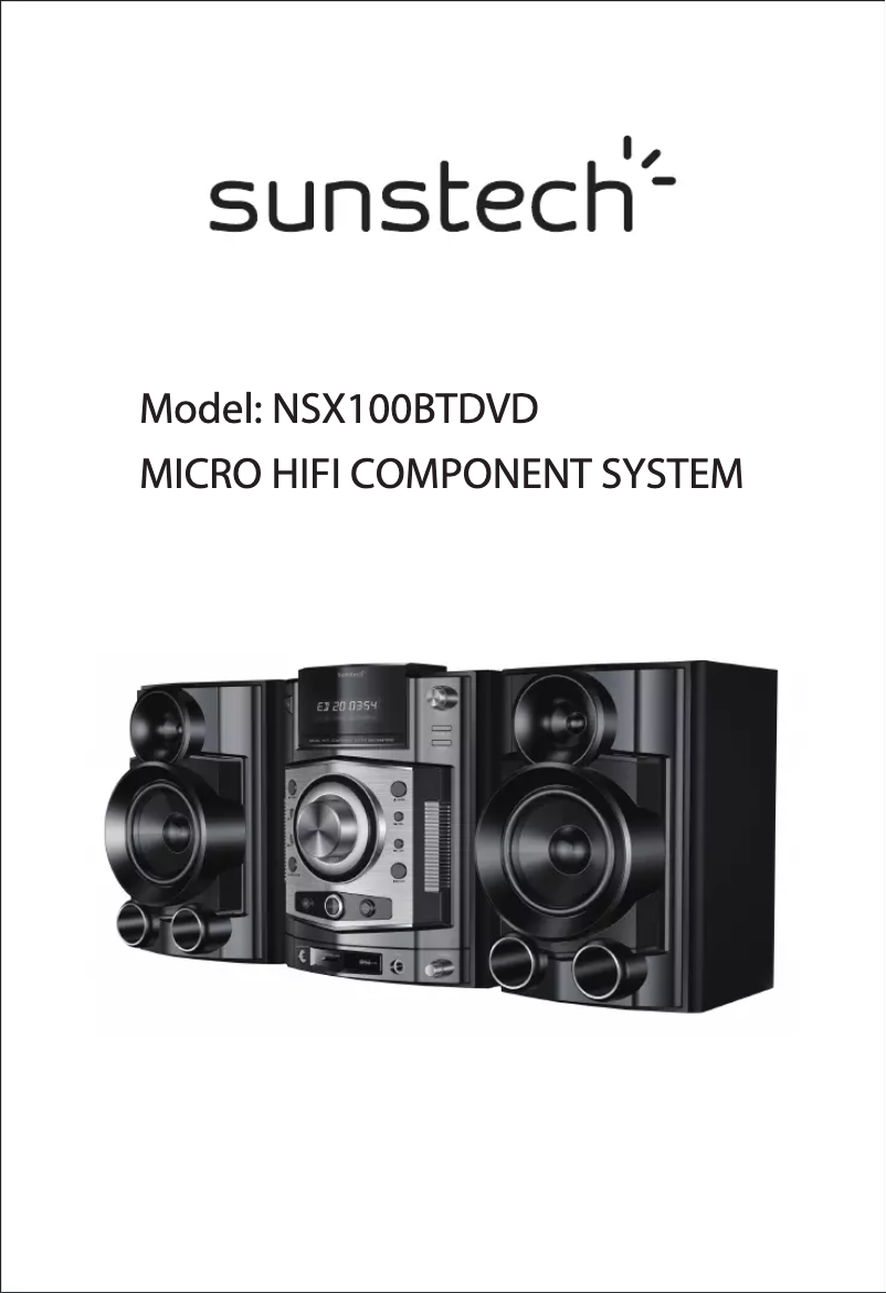 Image de la première page du manuel de l'appareil NSX100BTDVD