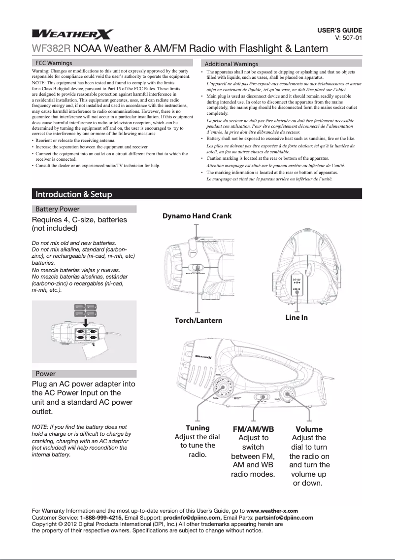Image de la première page du manuel de l'appareil WF382R