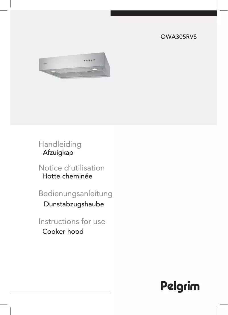 Image de la première page du manuel de l'appareil OWA305RVS