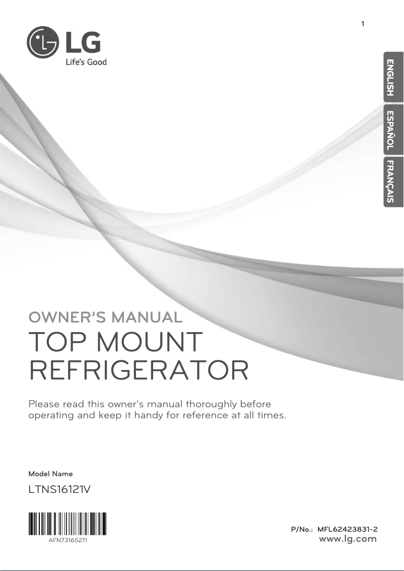 Image de la première page du manuel de l'appareil LTNS16121V