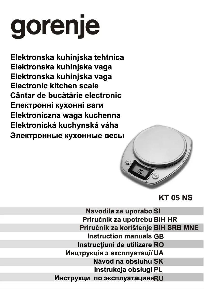 Image de la première page du manuel de l'appareil KT05NS