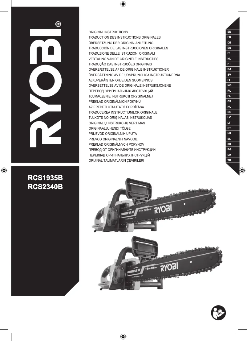 Page 1 de la notice Manuel utilisateur RYOBI RCS2340B