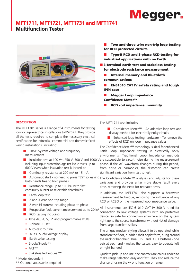 Image de la première page du manuel de l'appareil MFT1721