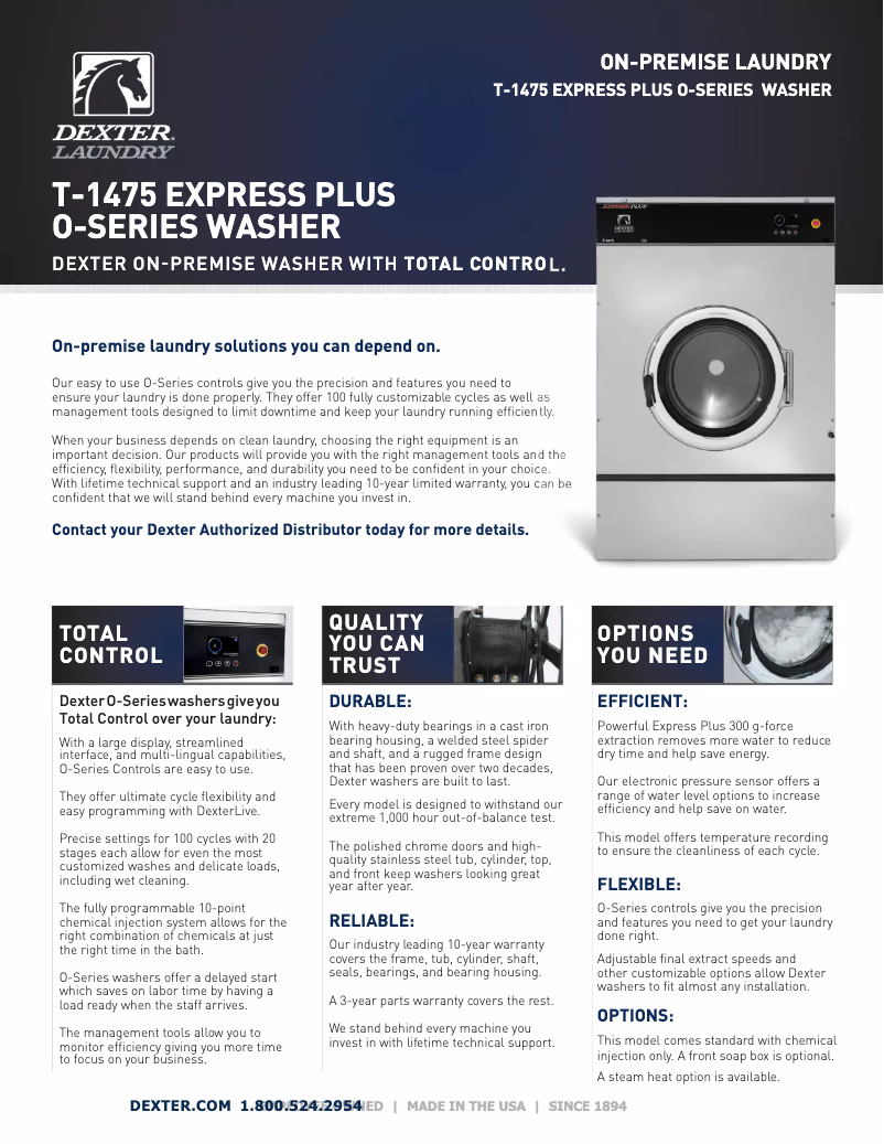 Image de la première page du manuel de l'appareil T-1475 Express Plus