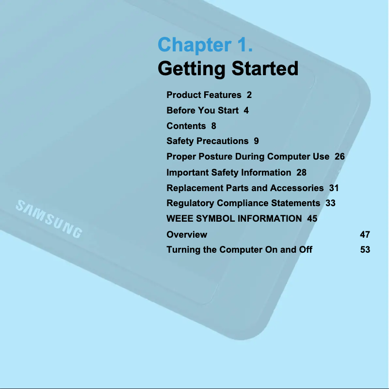 Image de la première page du manuel de l'appareil NP-Q1EX