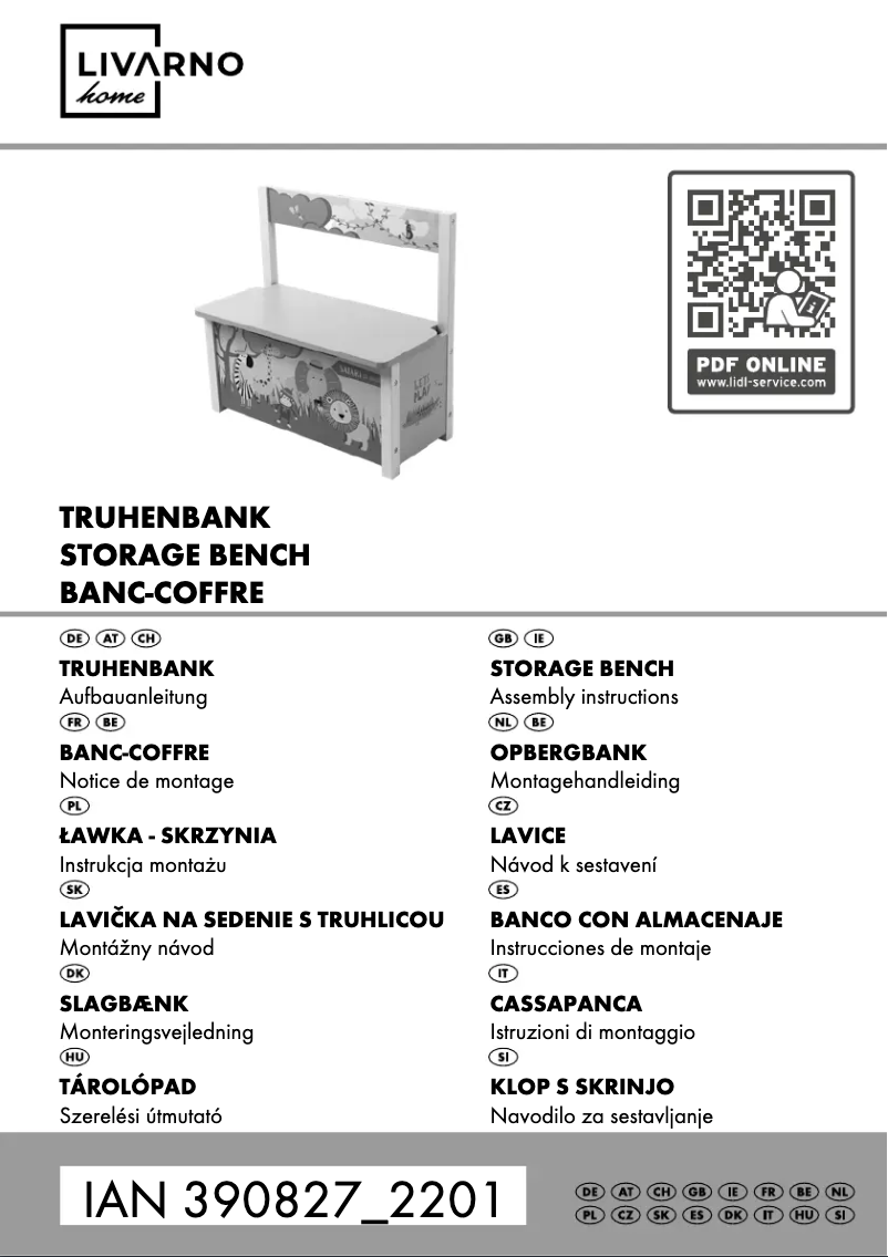 Page 1 de la notice Manuel utilisateur Livarno Lux IAN 360042