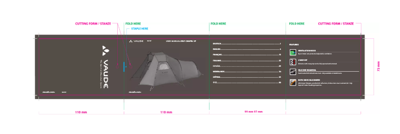 Page 1 de la notice Manuel utilisateur Vaude Chapel SUL 3P