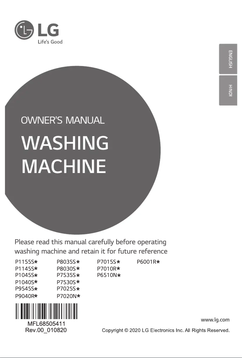 Página 1 del manual Manual de usuario LG P1155SRAZ