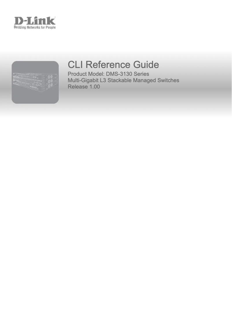 Page 1 de la notice Manuel utilisateur D-Link DMS-3130-30PS