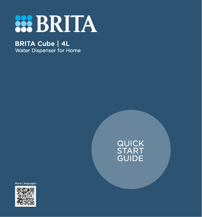 Page 1 de la notice Guide de démarrage rapide BRITA Cube