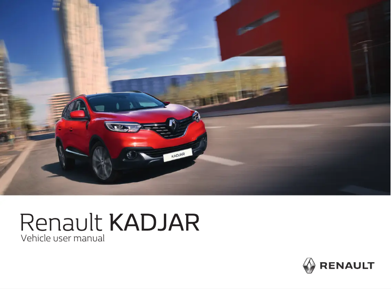 Image de la première page du manuel de l'appareil Kadjar (2019)