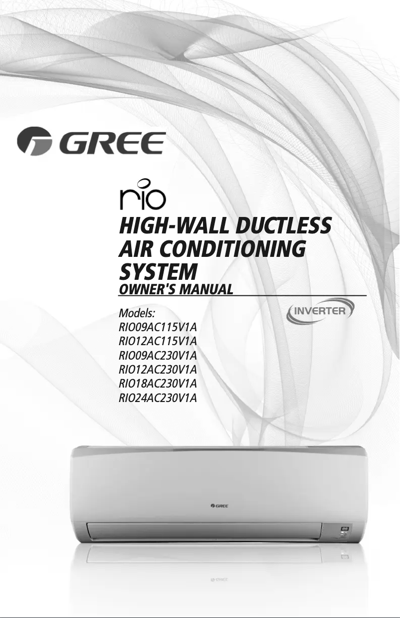 Página 1 del manual Manual de usuario Gree RIO24AC230V1AH