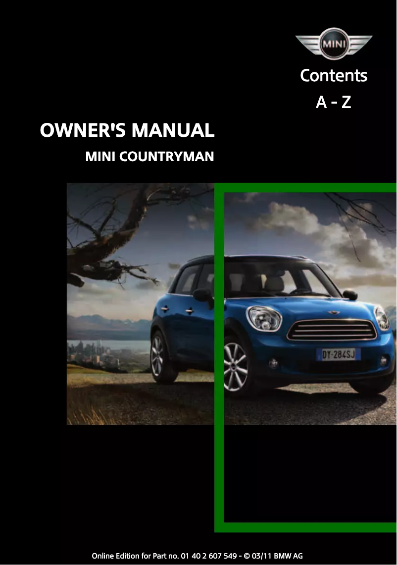 Image de la première page du manuel de l'appareil Countryman (2011)