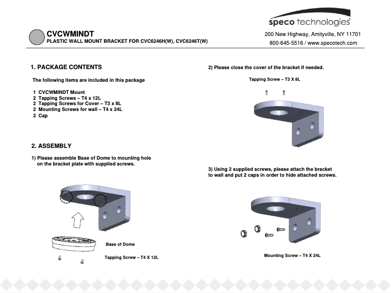 Image de la première page du manuel de l'appareil CVCWMINDT