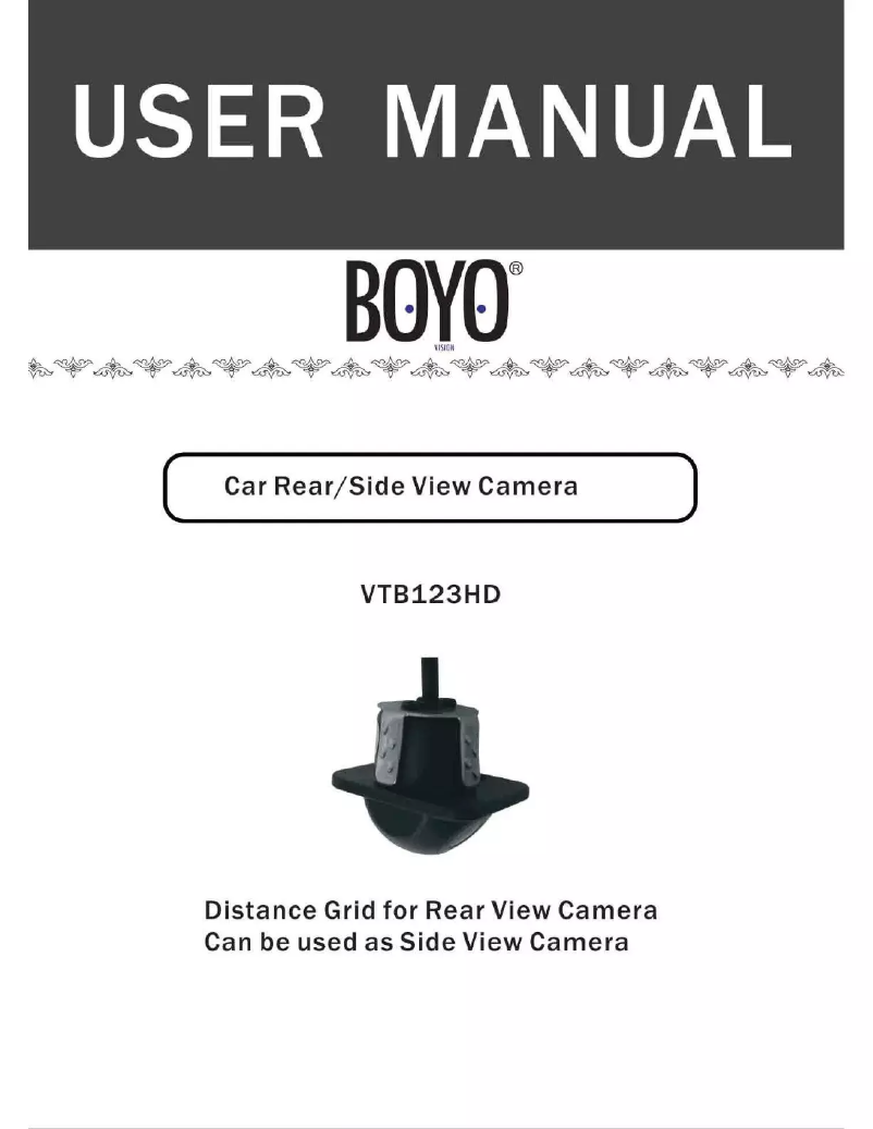 Page 1 de la notice Manuel utilisateur Boyo VTB123HD