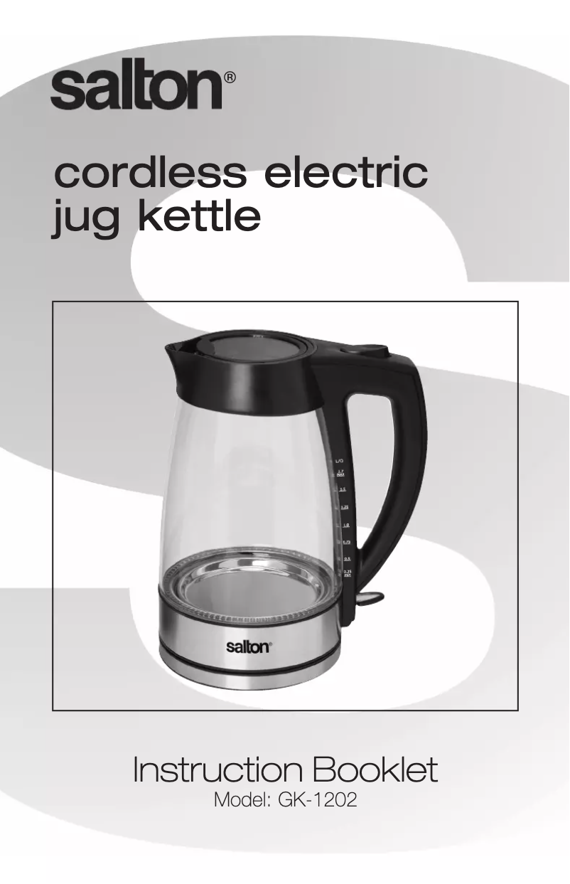 Page 1 de la notice Manuel utilisateur Salton GK1202