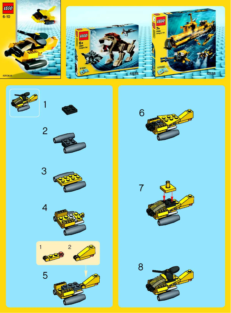 Page 1 de la notice Manuel utilisateur Lego Planes