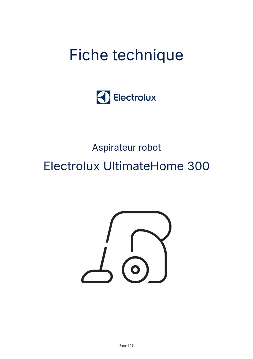 Image de la première page du manuel de l'appareil UltimateHome 300