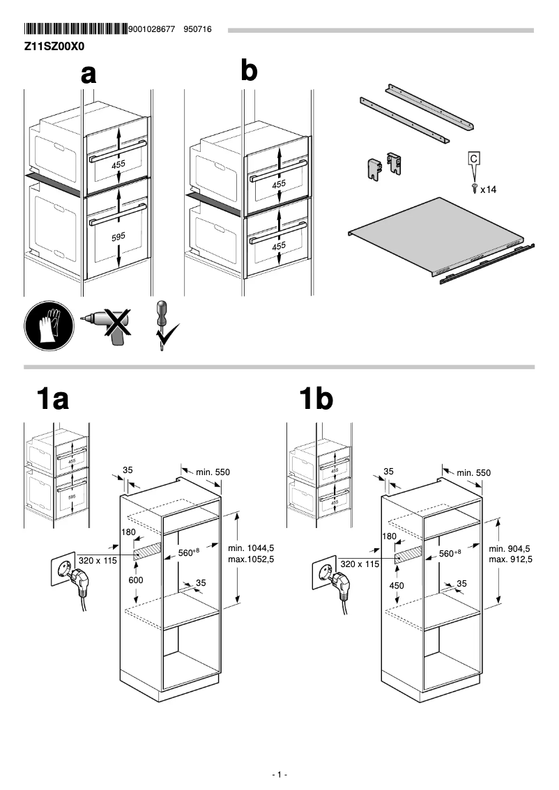 Page n°1 - Guide d'installation Neff Z11SZ00X0