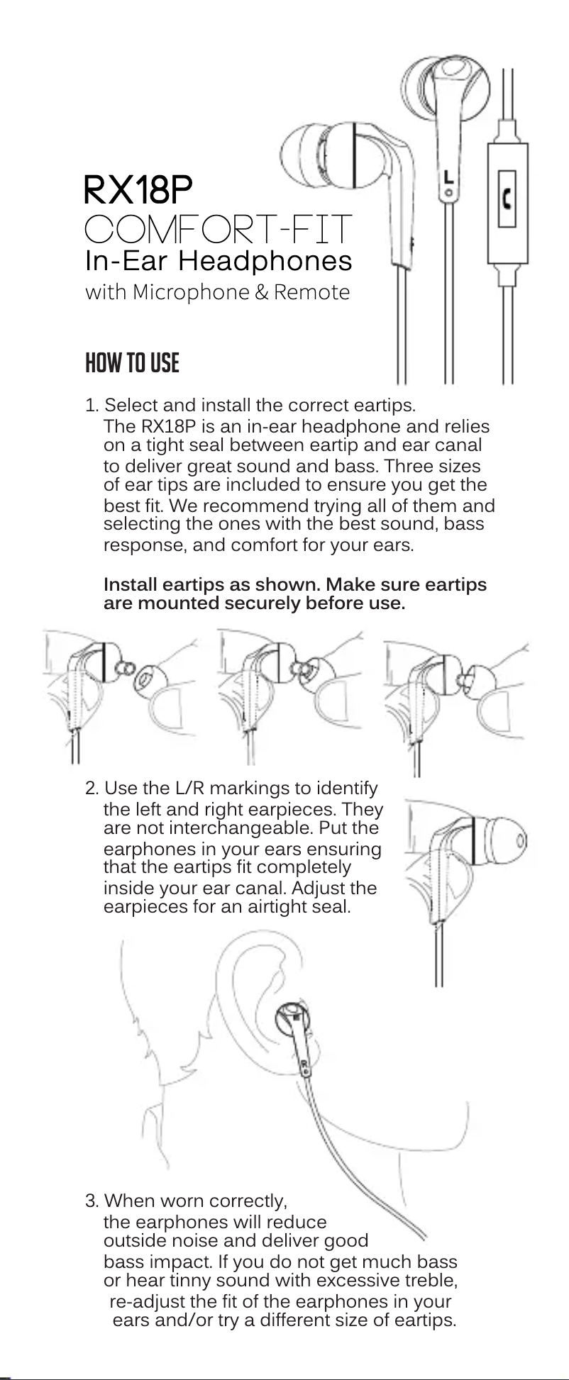 Image de la première page du manuel de l'appareil RX18P