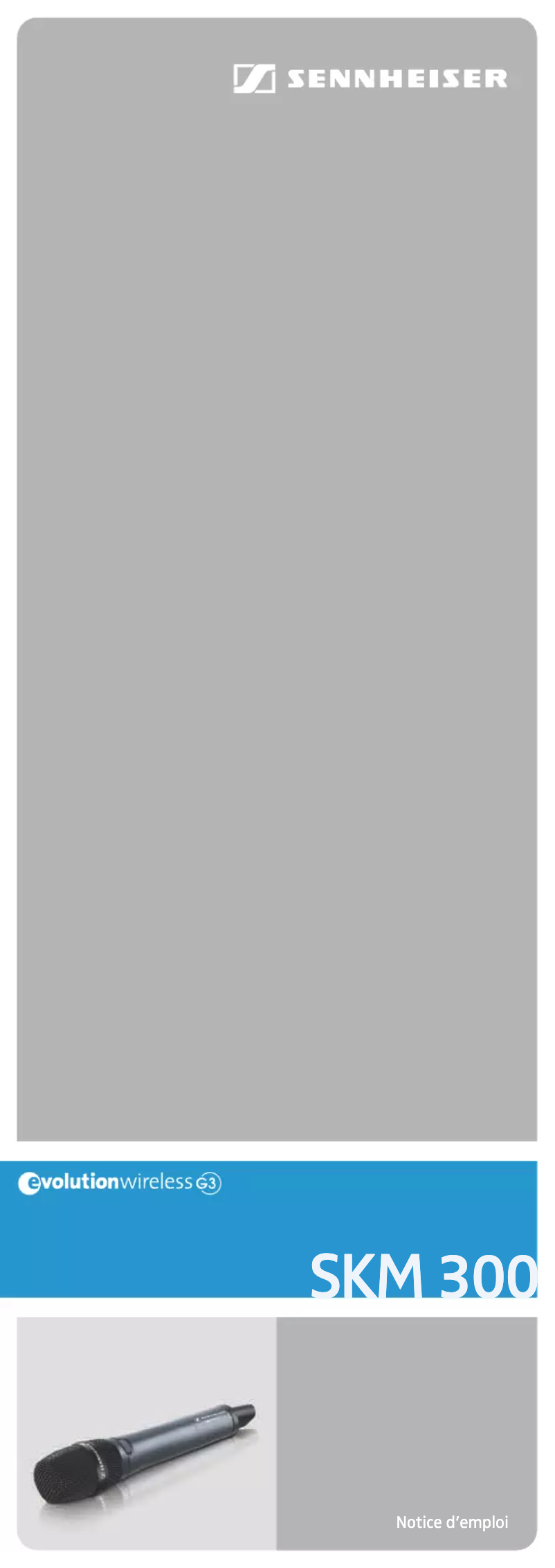 Image de la première page du manuel de l'appareil SKM 300-835 G3