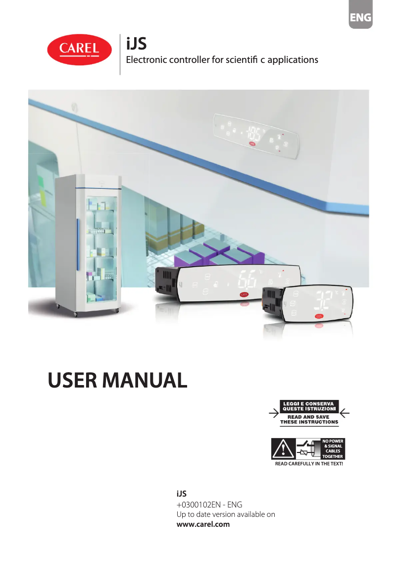 Page 1 de la notice Manuel utilisateur Carel iJS