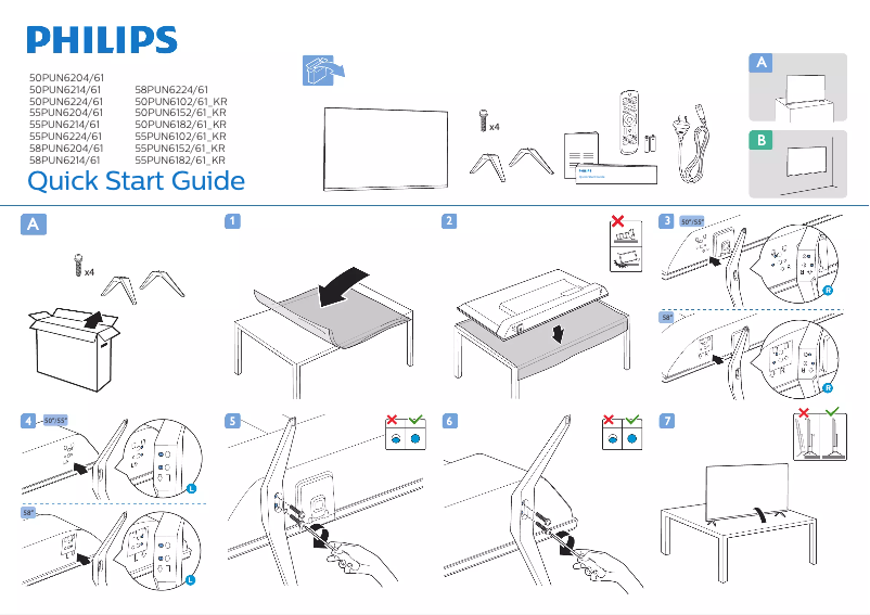 Page 1 de la notice Manuel utilisateur Philips 50PUN6214