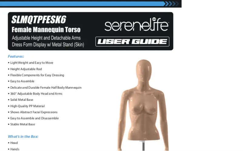 Image de la première page du manuel de l'appareil SLMQTPFESK6