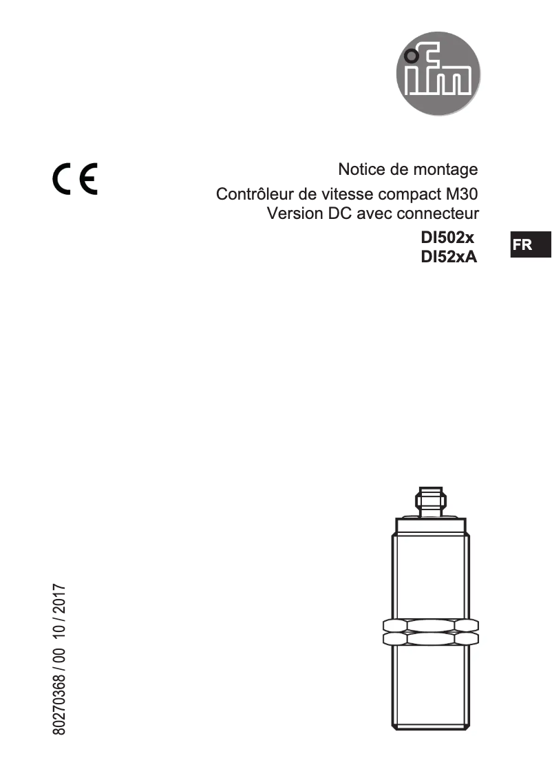 Page n°1 - Manuel utilisateur IFM DI521A