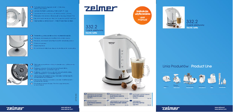 Page 1 de la notice Manuel utilisateur Zelmer ZCK0277I