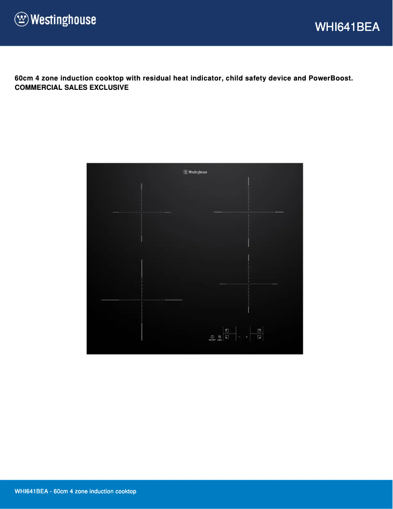 Image de la première page du manuel de l'appareil WHI641BEA