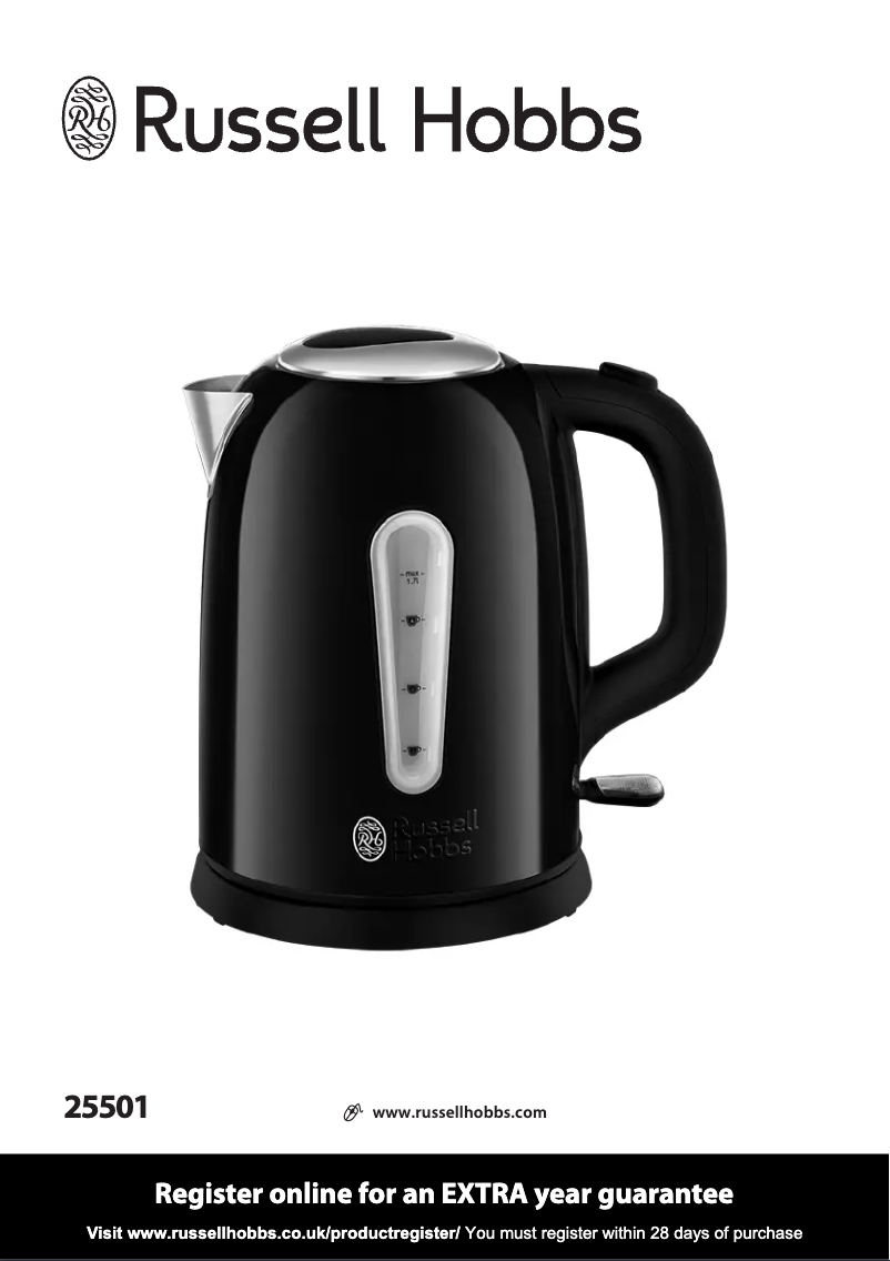 Image de la première page du manuel de l'appareil Cavendish 25501