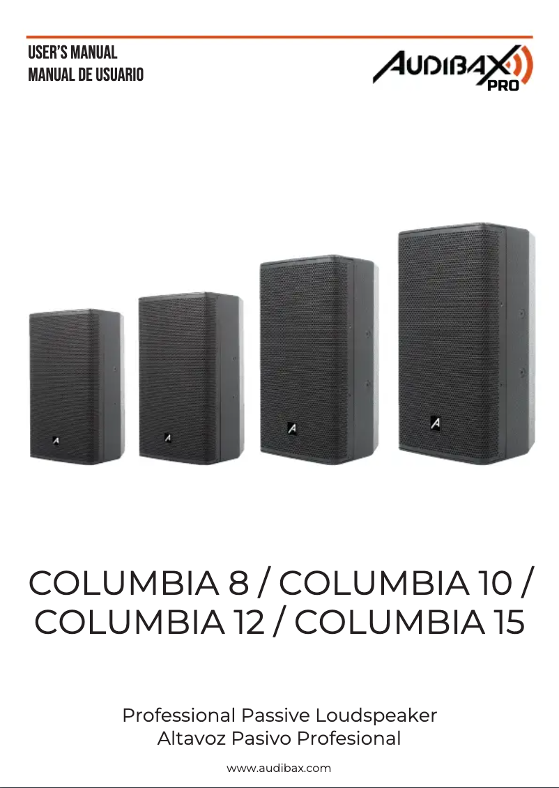 Página 1 del manual Manual de usuario Audibax Columbia 15