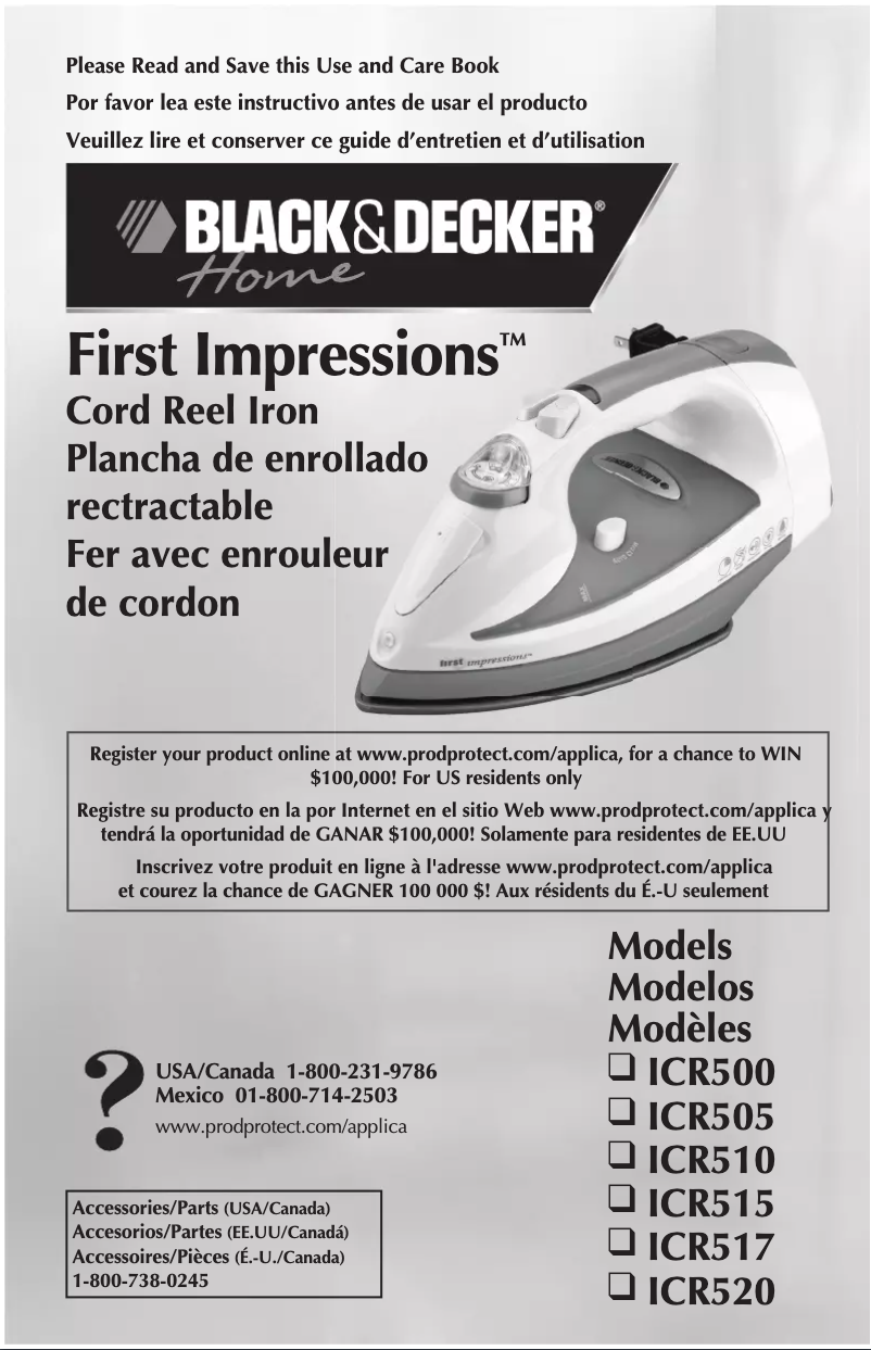 Page n°1 - Manuel utilisateur Applica ICR515