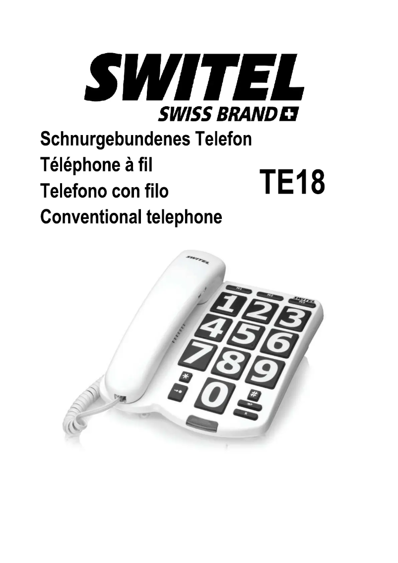 Imagen de la primera página del manual del dispositivo TE18