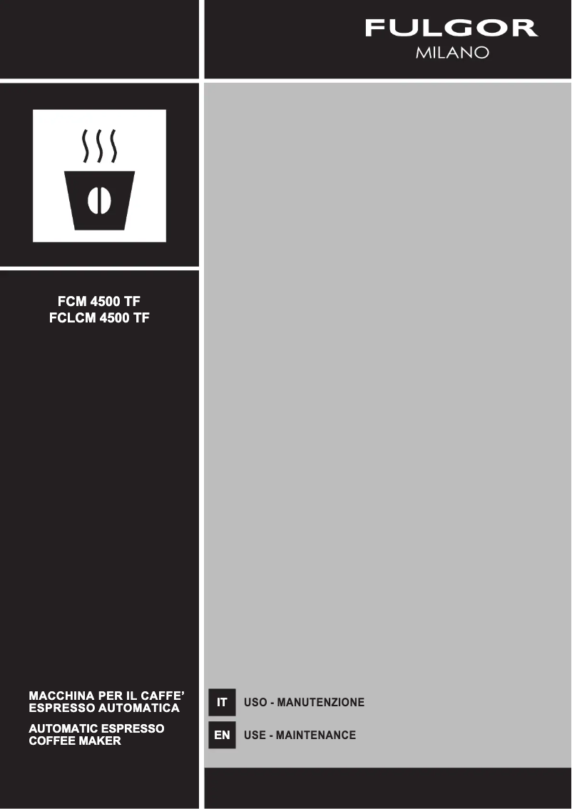 Image de la première page du manuel de l'appareil FCLCM 4500 TF BK