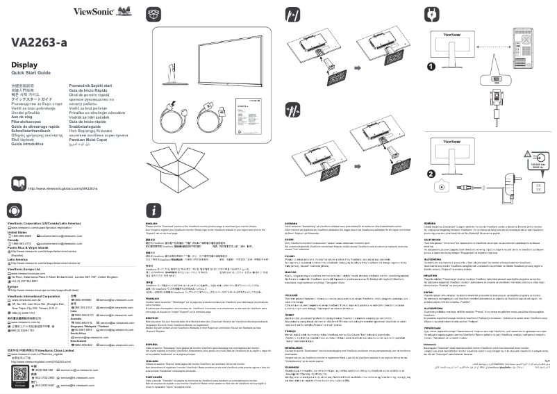 Image de la première page du manuel de l'appareil VA2263-A