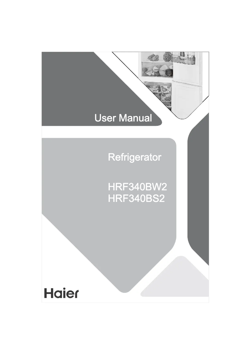 Page n°1 - Manuel utilisateur Haier HRF340BW2