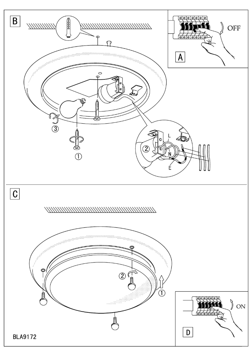 Page 1 de la notice Manuel utilisateur Eglo Ufo 1