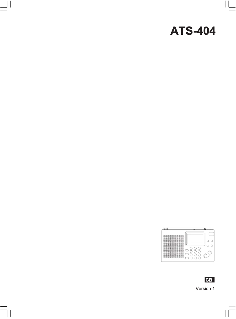 Imagen de la primera página del manual del dispositivo ATS-404