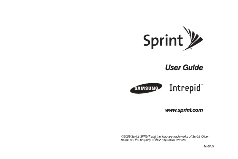 Image de la première page du manuel de l'appareil Intrepid