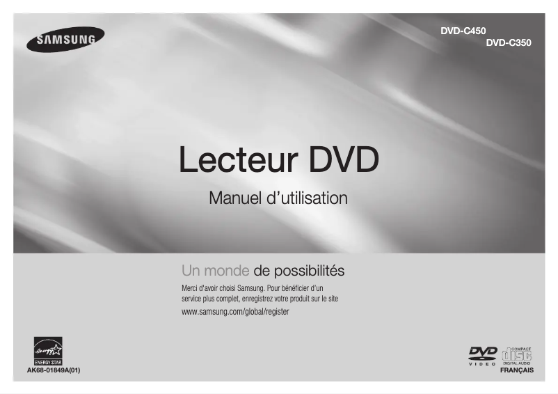 Image de la première page du manuel de l'appareil DVD-C450
