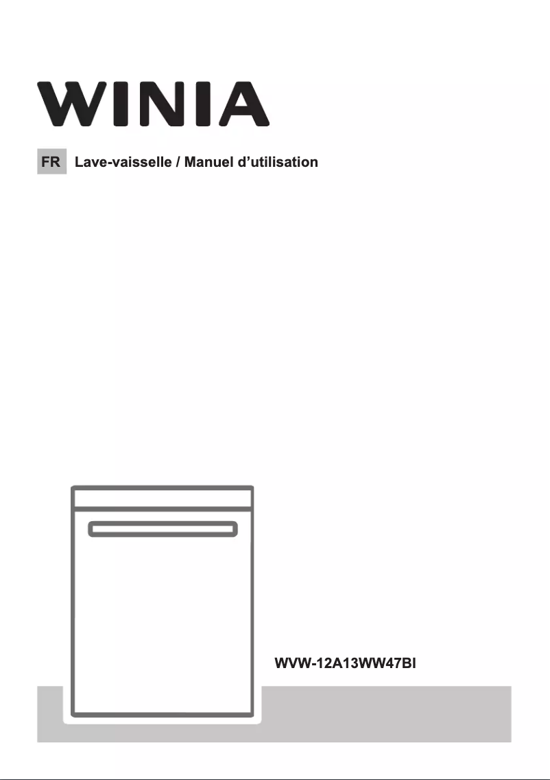 Page 1 de la notice Manuel utilisateur Winia WVW-12A13WW47BI