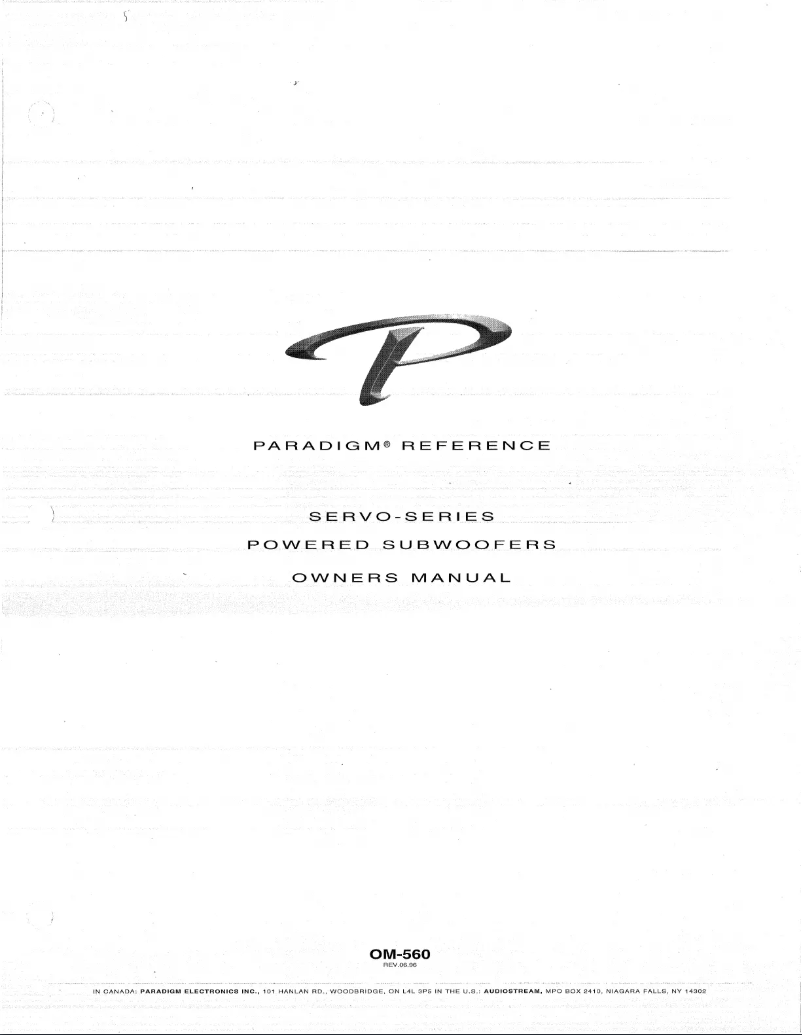 Image de la première page du manuel de l'appareil Servo 15