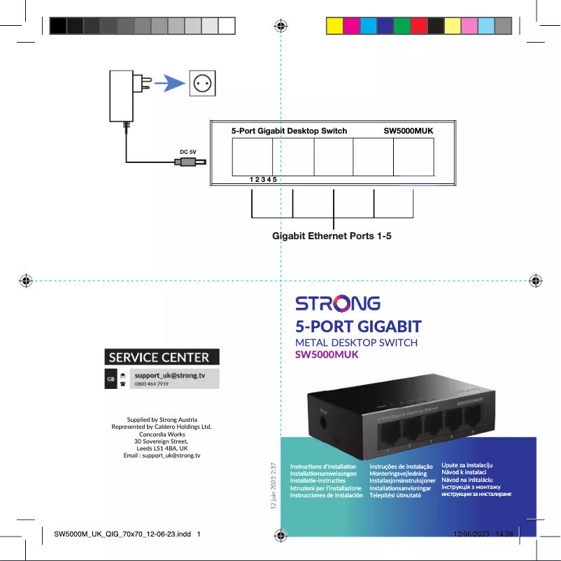 Page n°1 - Manuel utilisateur Strong SW5000MUK