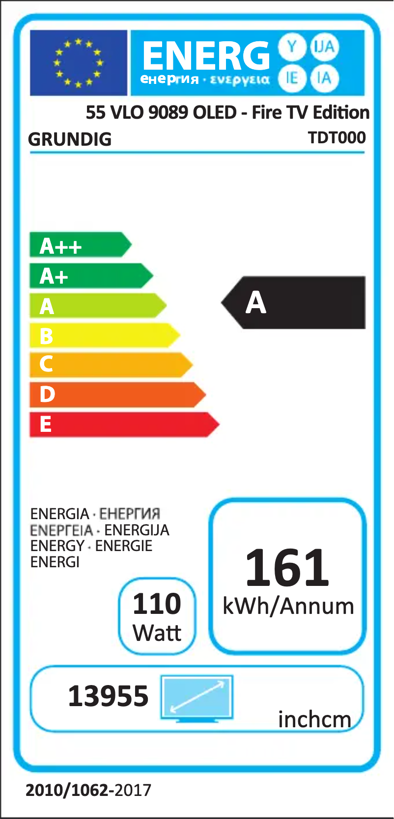Image de la première page du manuel de l'appareil 55 GOB 9089 OLED